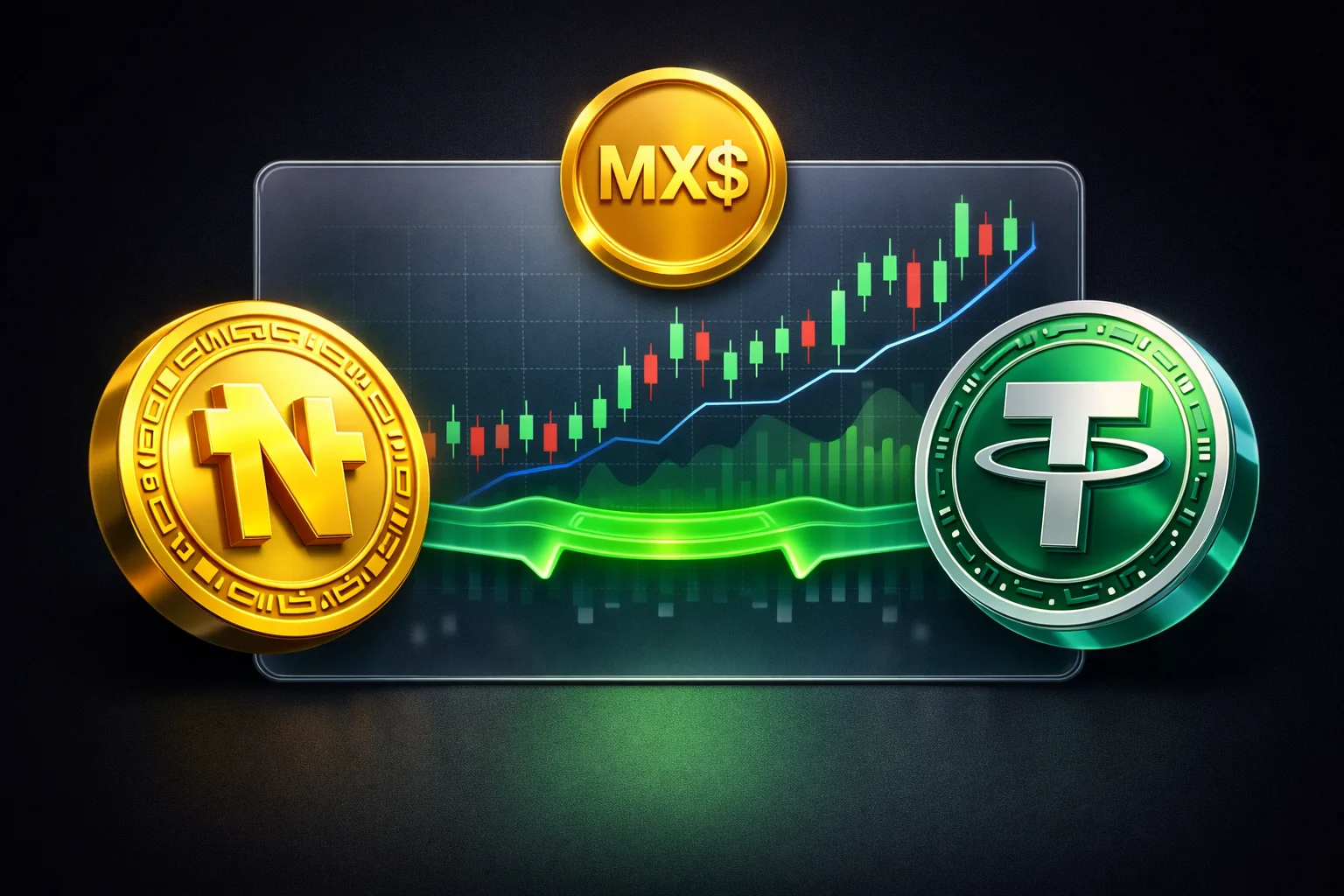 نرخ تبدیل پزو مکزیک به تتر USDT در بازار ارز دیجیتال