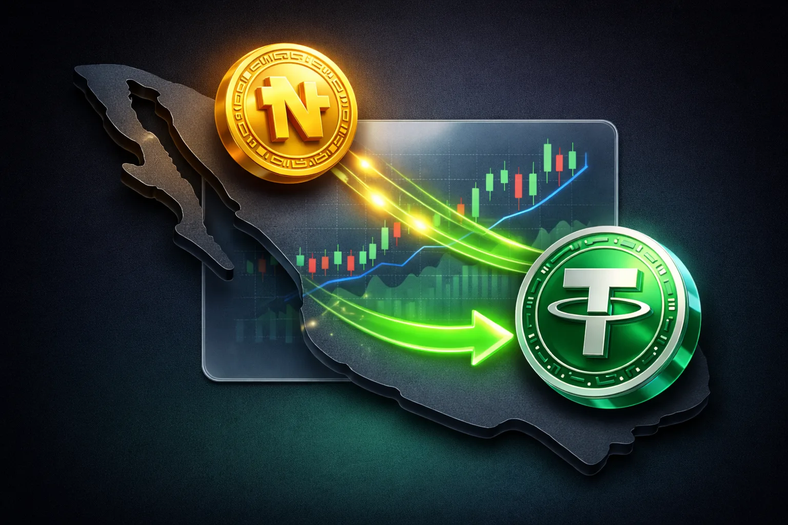 راهنمای خرید USDT با پزو مکزیک MXN در ارزینجا