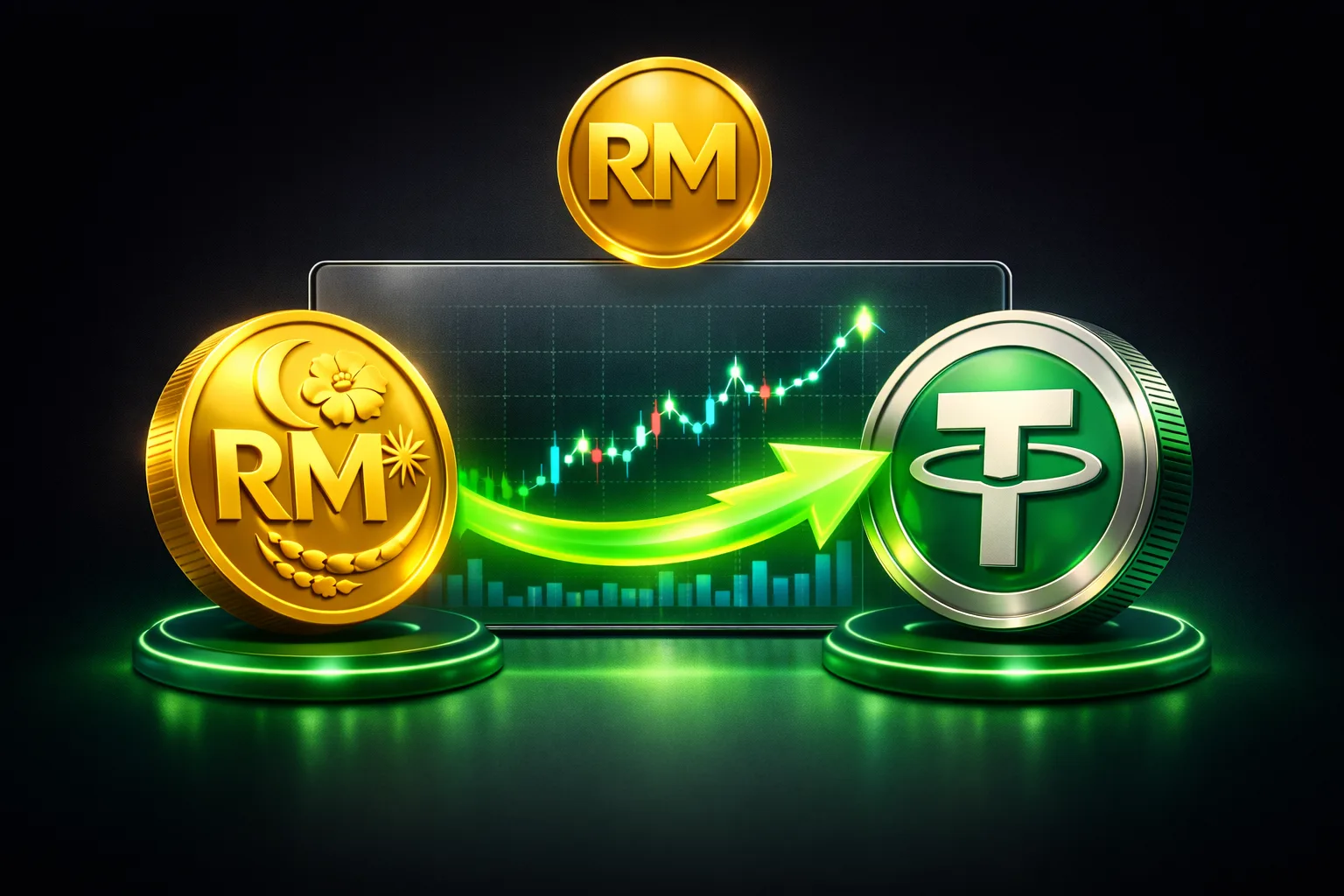 نرخ تبدیل رینگیت مالزی به تتر USDT در بازار ارز دیجیتال