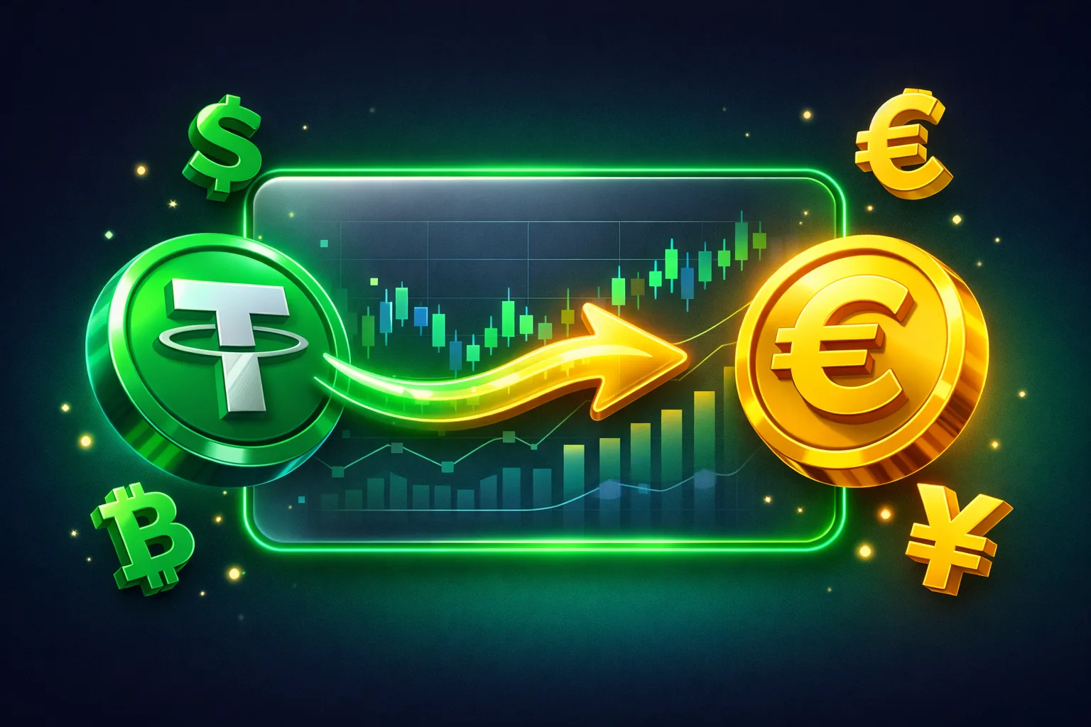 تبدیل تتر به یورو و فروش USDT برای دریافت ارز اروپایی