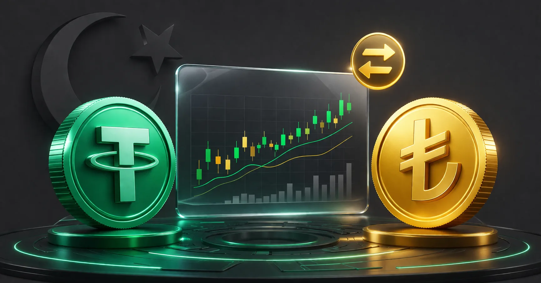 نرخ تبدیل تتر USDT به لیر ترکیه در بازار ارز دیجیتال