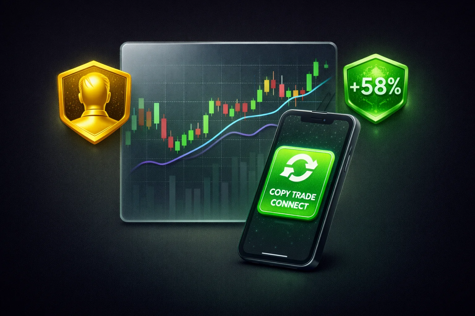 اتصال به تریدر حرفه ای در پلتفرم کپی ترید