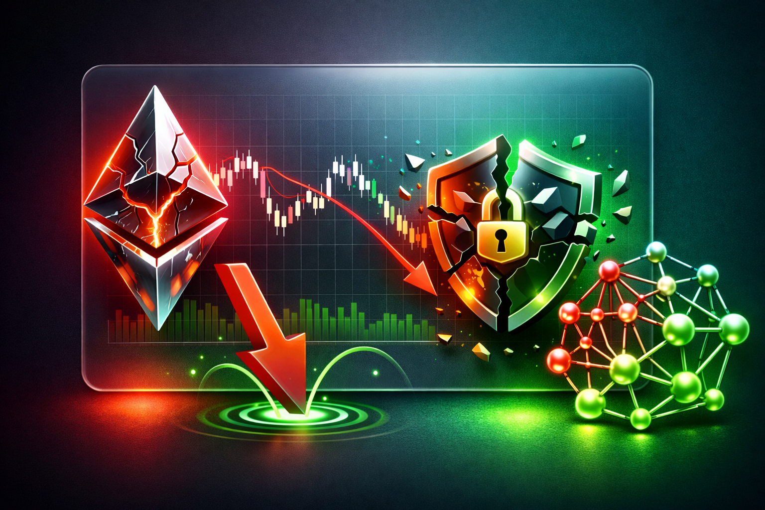 تحلیل اتریوم پس از هک کلپ دائو - نمودار قیمت ETH