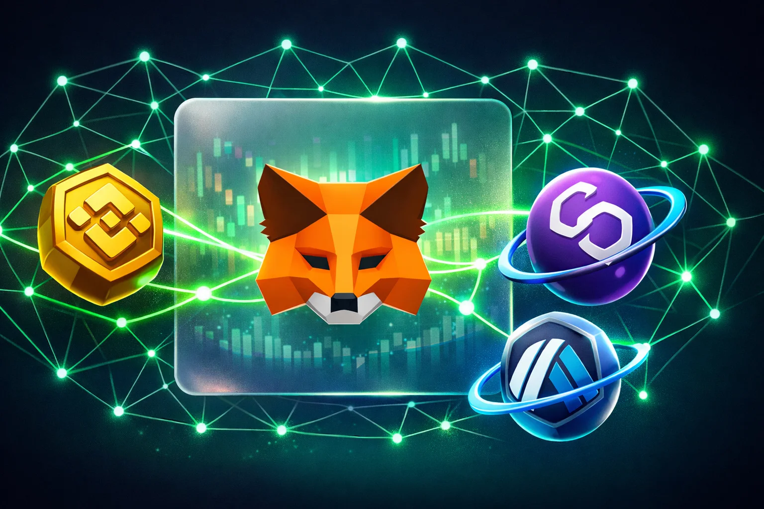 آموزش اتصال MetaMask به شبکه‌های مختلف - BNB Chain Polygon Arbitrum