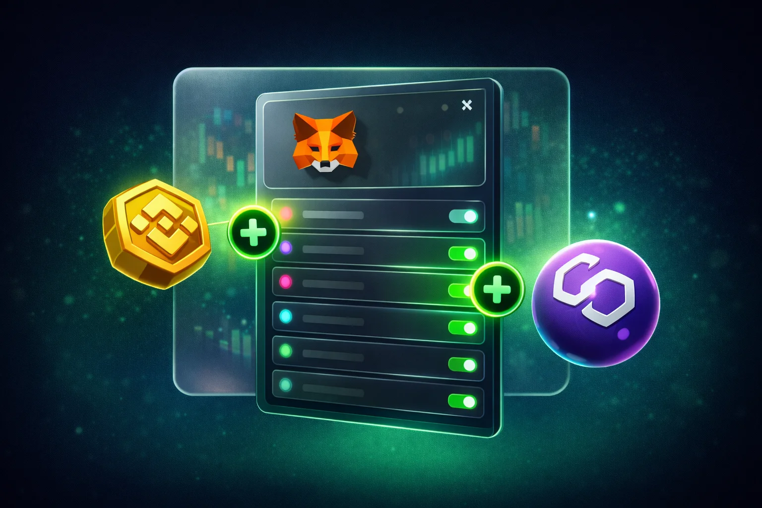 اتصال MetaMask به شبکه BNB و Polygon