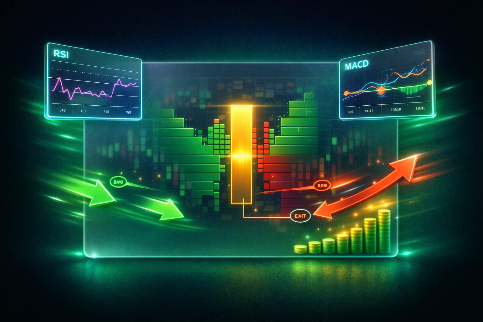 اندیکاتورهای مناسب اسکالپینگ - RSI و MACD