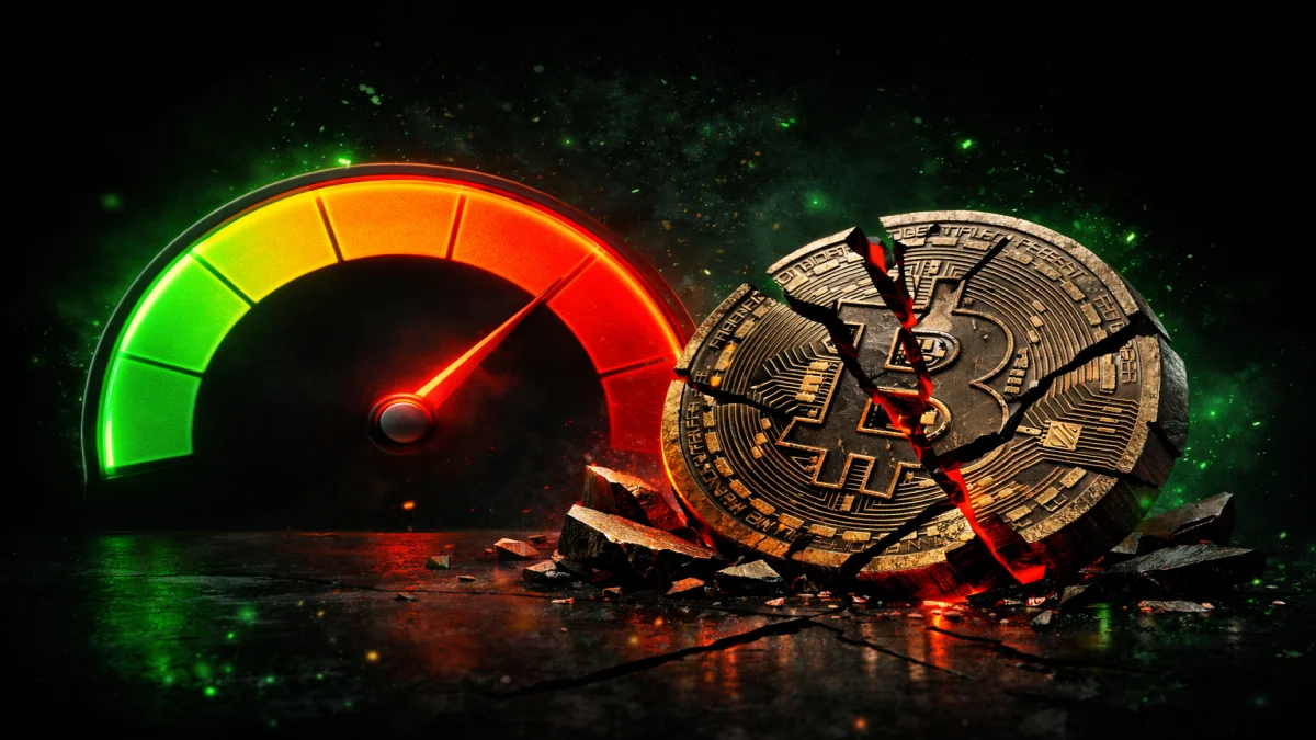 شاخص ترس و طمع در منطقه Extreme Fear و سقوط بیت&zwnj;کوین