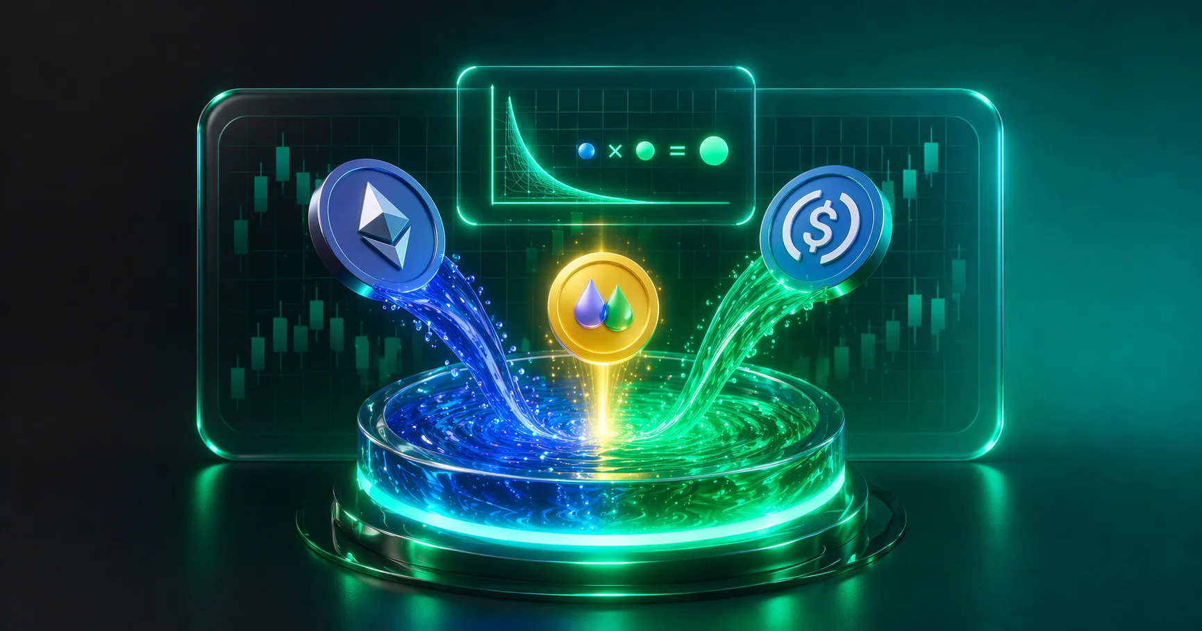 استخر نقدینگی یونی&zwnj;سواپ &mdash; مکانیزم AMM و ضرب ثابت