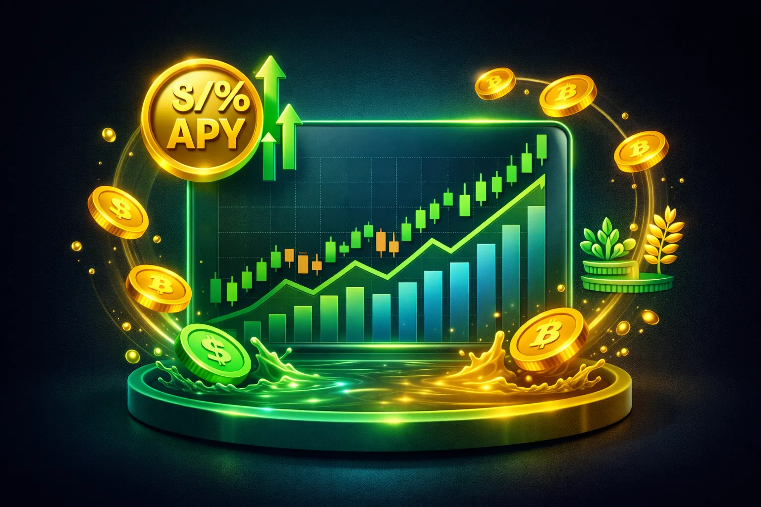 بازدهی APY و توکن های پاداش در ییلد فارمینگ