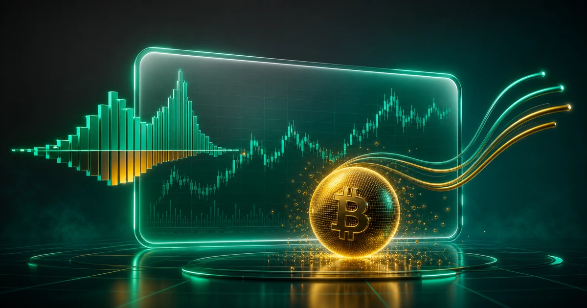 نمودار بیت&zwnj;کوین با MACD و میانگین&zwnj;های متحرک