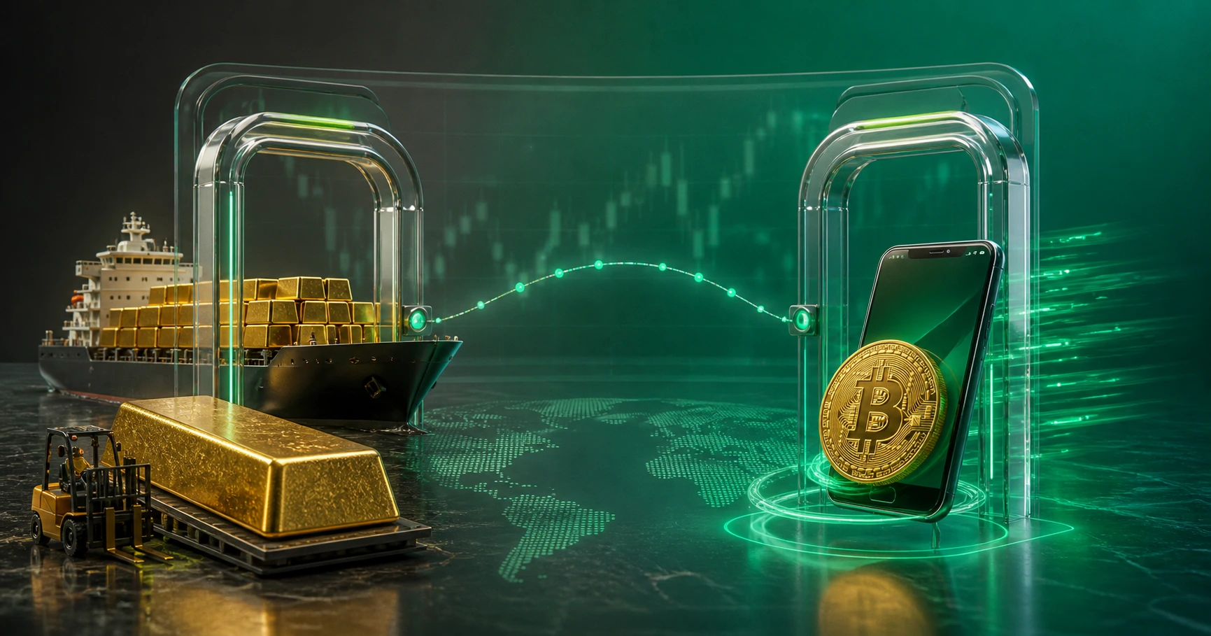 بیت&zwnj;کوین در برابر طلا &mdash; قابلیت حمل